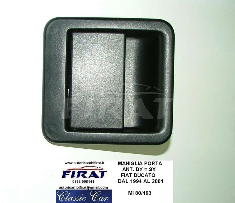 MANIGLIA PORTA + CHIUSURA BAULE FIAT 127 - 128